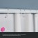 Curtain for the bathroom IDDIS P02PE18I11, PE, 200x180 cm, white