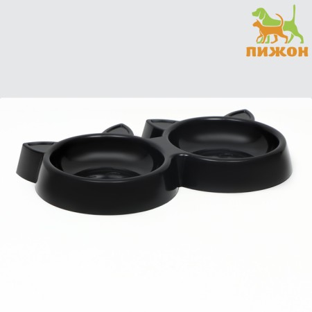 Plastic Double "cat" 27 x 14 x 3.5 cm, black