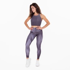 Female leggings, black and white color, size 44 (s)