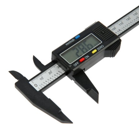 Electronic scrap standard, with a depthmer, plastic, 150 mm-8