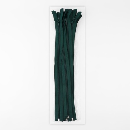 Lightning "Spiral", No. 5, connective, automatic lock, 40 cm, emerald color-2
