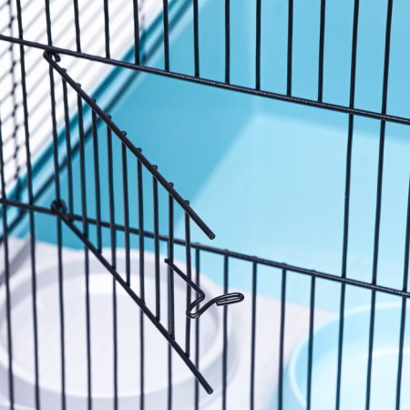 Cage for chinchilla "Pijon" No. 10, collapsible, 58 x 40 x 88, turquoise-5