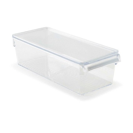 A container for a refrigerator or a closet with a lid, 36x15x10 cm, acrylic