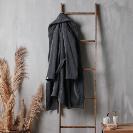 Tainted female bathrobe SL Home: Basic "Grig Sandra", size S, 100% cotton, 420 g/m2-5