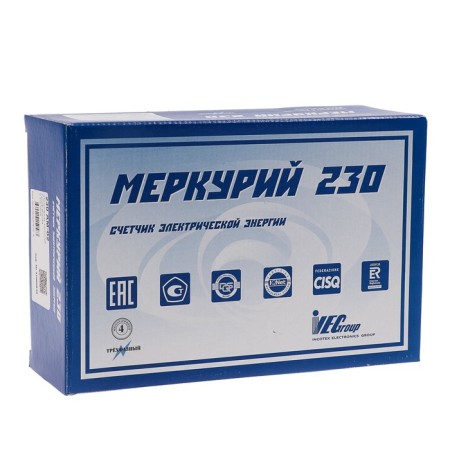 Mercury meter 230 AM-02, 3F, 10-100 A, 1st accuracy class, single-tariff-5