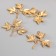 Decor for creativity Metal "Victor with three leaves" gold 3.6x4x0.4 cm