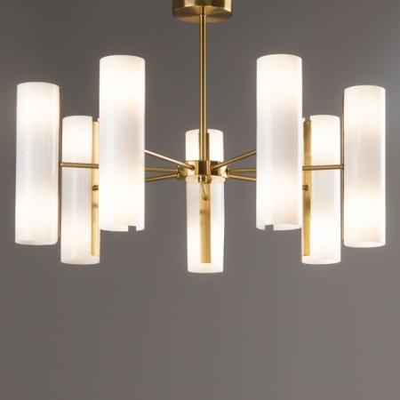 Freya FR5368CL-14BS FIRE, 435x355x320 mm ceiling lamp, E14, 14x40W, brass color-6