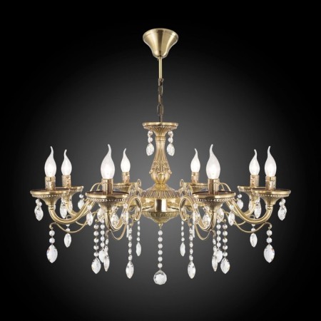 Suspended chandelier Citilux "Carmen" CL404183, 80x80x60 cm, 8x60W, E14, brown color-1