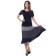 Women's skirt, size 42, gray, blue color