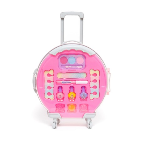 A set of cosmetics for a girl "Housel on wheels", pink, with false nails-3