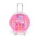A set of cosmetics for a girl "Housel on wheels", pink, with false nails