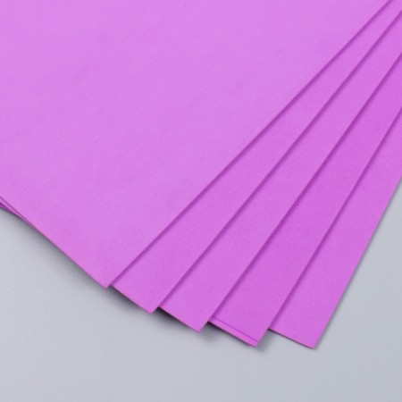 Foamiran "purple tulip" 2 mm (set of 5 sheets) A4 format format-2