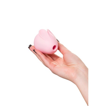 Vacuum-wave stimulator Qli by Flovetta Bun, 6.5 cm, silicone, pink color-8