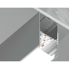 Profile aluminum patch/suspended Ambrella Illumination Profile System, GP3000AL, 2000x67x35 mm, silver color, matte dial