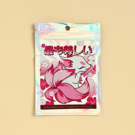 Washing Shrinking and Hair Glave "Chibi Fox", 10.5 x 15 cm-5