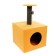 Clamp "Column", a cube with a site, 35 x 30 x 85 cm, a mix of flowers