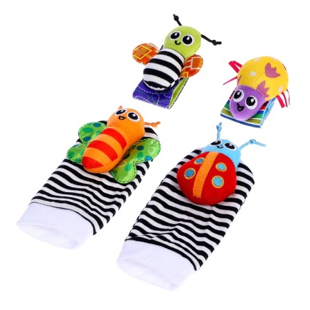 A set of rattles "socks and bracelets", 4 pcs-2