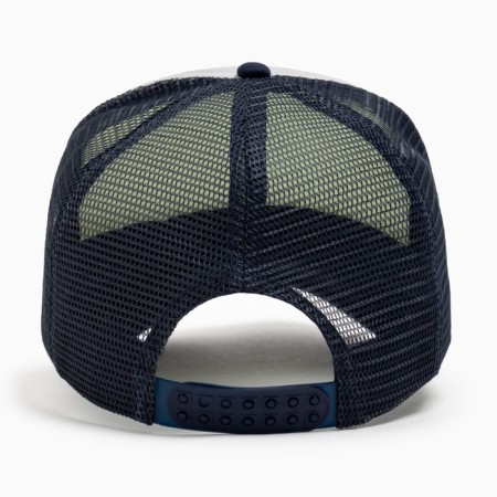 Baseball cap with minaku grid, dark blue color, size 56-58-5
