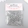 Set of beads "needlework" plastic, diameter 5 mm, 25 g, silver