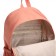 Youth backpack from textiles on lightning, 4 pockets, peach color