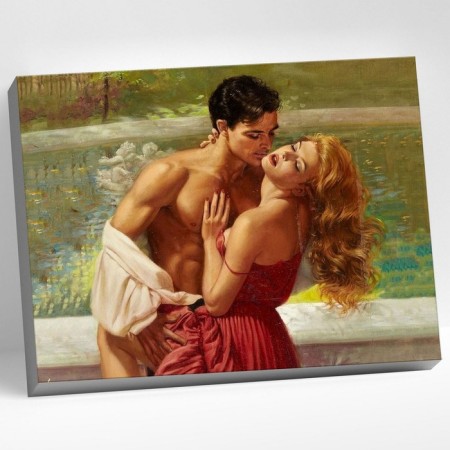 Picture on the numbers "Passionate Love", 40 × 50 cm, 22 colors