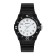 Watch of wrist-quartz children, d-3.5 cm, luminous, waterproof, silicone strap, black