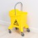 Cleaner trim for cleaning with mechanical vertical spin (metal mechanism) 31 l, yellow color