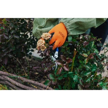 Garden, nylon gloves, with latex dousy, insulated, size 10, mix, Greengo-5
