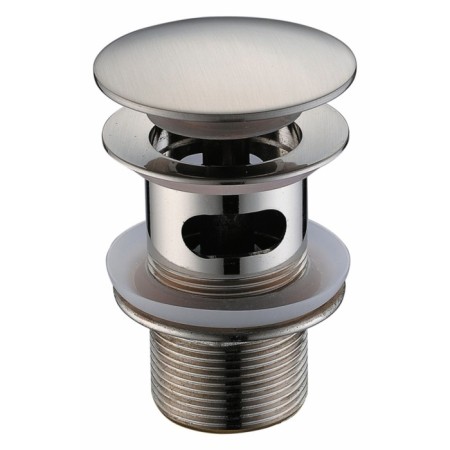 The bottom valve for the Wasserkraft A073, Push-UP, overflow, brass, color nickel