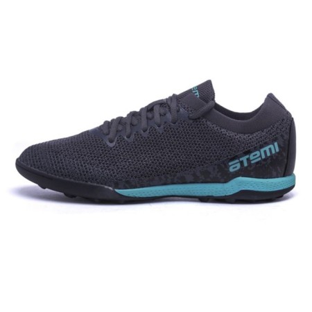 Beats football ATEMI SBA-003 Turf Kids, gray/turquoise, size 33-7