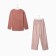 Home female set (longshit/trousers) "Coffee", powder color, size 60
