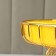 Menzhitsa ceramic 3 cells on the metal stand "Bohemia", 22 × 14 cm, yellow color