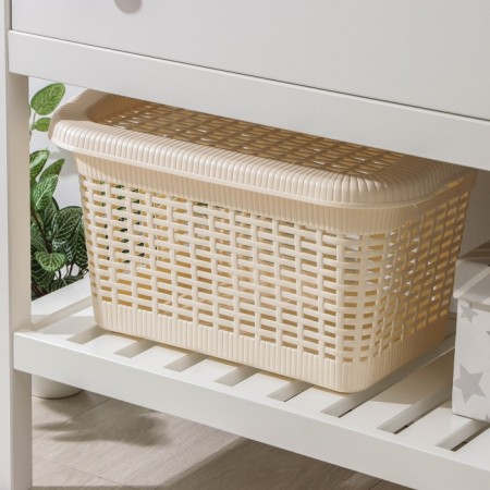 Storage basket with a lid, 20 l, 45 × 28 × 24 cm, color mix-13