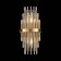 Sconces st. SL1628.301.02. TERAMO. 2x40 watts, E14, 20x43 cm, brass color