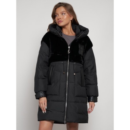 Winter jacket female, size 50, black color-14