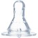 A bottle for feeding, a classic throat, fitted, with handles, 150 ml., From 0 months., White color