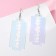 Acryl Earrings "Shine" blade, blue color