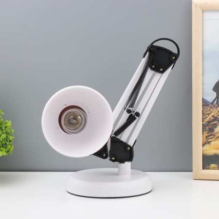 EXCHOUNCY Table lamp E27 40W white 14.5x14.5x53 cm Risalux-2
