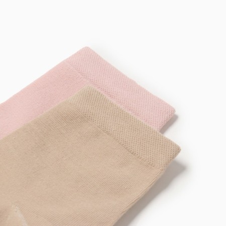 Set of women's socks KAFTAN BASE, 2 pairs, size 36-39 (23-25 ​​cm) beige/peach-1