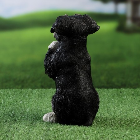 Garden figure "Begging Schneuszer" 9x10x21cm-2