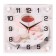 Watching clock, interior: kitchen, "tea party", 25 x 25 cm