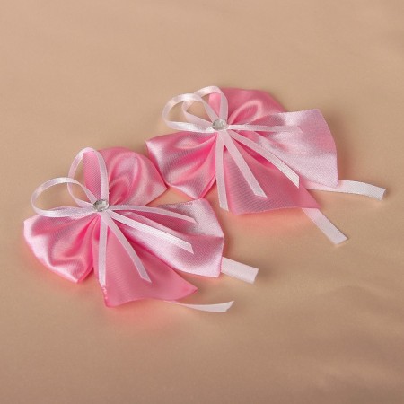Baltic Babochka wedding for decor, satin, 2 pcs, pink