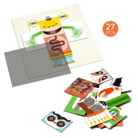 Animated puzzle djeco "Monster"
