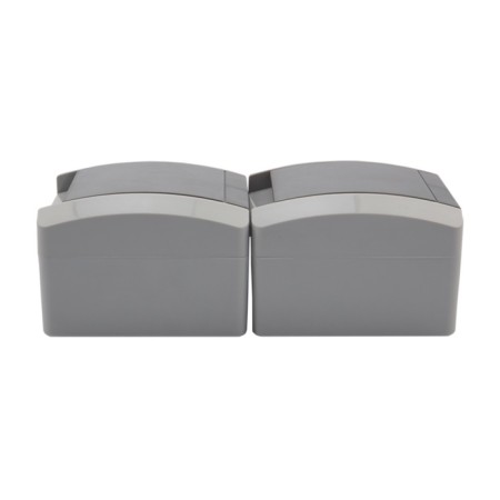 Vertical Block 2 outlet Industrial IP54 with grounding, o/y, gray kranz-1