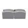 Vertical Block 2 outlet Industrial IP54 with grounding, o/y, gray kranz