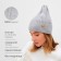 Women's hat Minaku "Truffel" Color gray melange, size 56-58