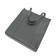 Women's bag (B2853-00550) genuine leather, black, 1x210x36 cm