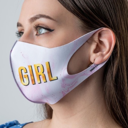 Mask from neoprene reusable, "Boss Girl"-1