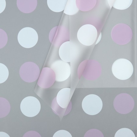 Flower film, "peas", white-lilac, 56 x 56 cm