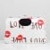 Bag - Animal Carriage "Love", size m, white, 45 x 21 x 27 cm,